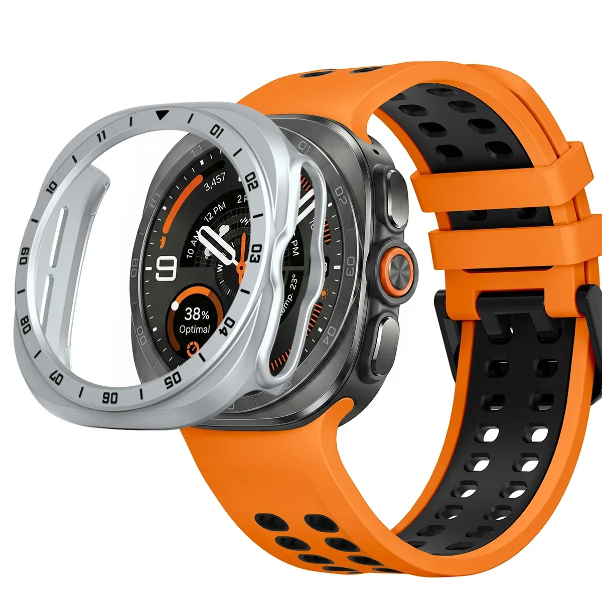 Gehärtetes Glas + Hülle für Samsung Galaxy Watch Ultra 2, vollständige PC-Stoßfängerabdeckung, Displayschutzfolie für Galaxy Watch9 Ultra2 Zubehör – Detail 19