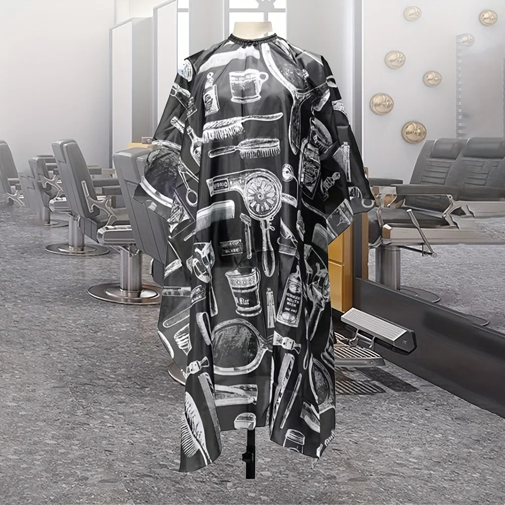 

Professional Barber Cape for Hairdressing - Waterproof & Non-Stick Perm/Dyeing Bib with Stylish Print