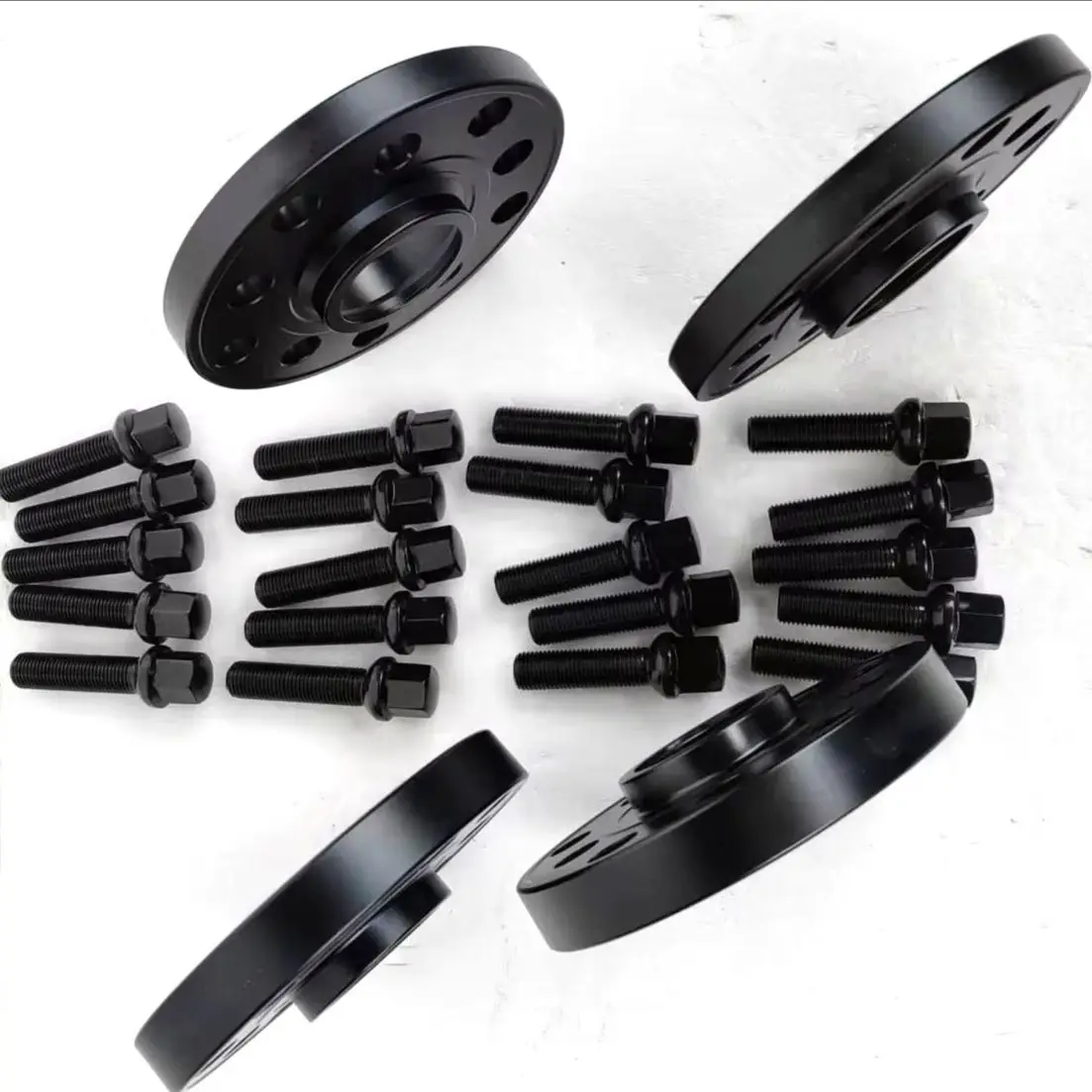 5*4.4"|5*4.5"PCD|CB66.45mm|2.61inch |14*1.5 bolts 2x 15|20mm Aluminum Car Wheel Spacer for Audi A4 A5 A7 S8 RS5 B8 B9 Quattro S