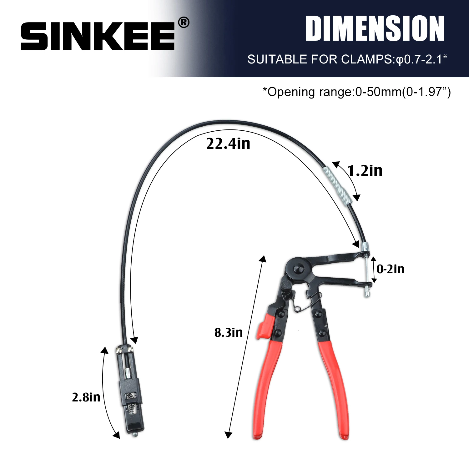 Hose Clamping Pliers Flexible Long Reach Locking Hose Clamp Removal Pliers Long Auto Hose Clamps New SK1024