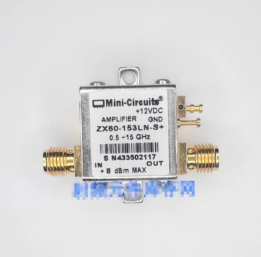 ZX60-153LN-S+ Frequency 500MHz~15GHz Gain 14.9dB Noise coefficient 3.6dB Operating voltage 12V