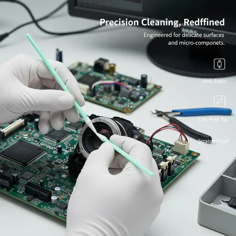 100/500 Stück staubfreie Reinraum-Wischtücher, fusselfreie Spitze, hohe Saugfähigkeit für Elektronikreinigung und industrielle Anwendungen – Detail 20