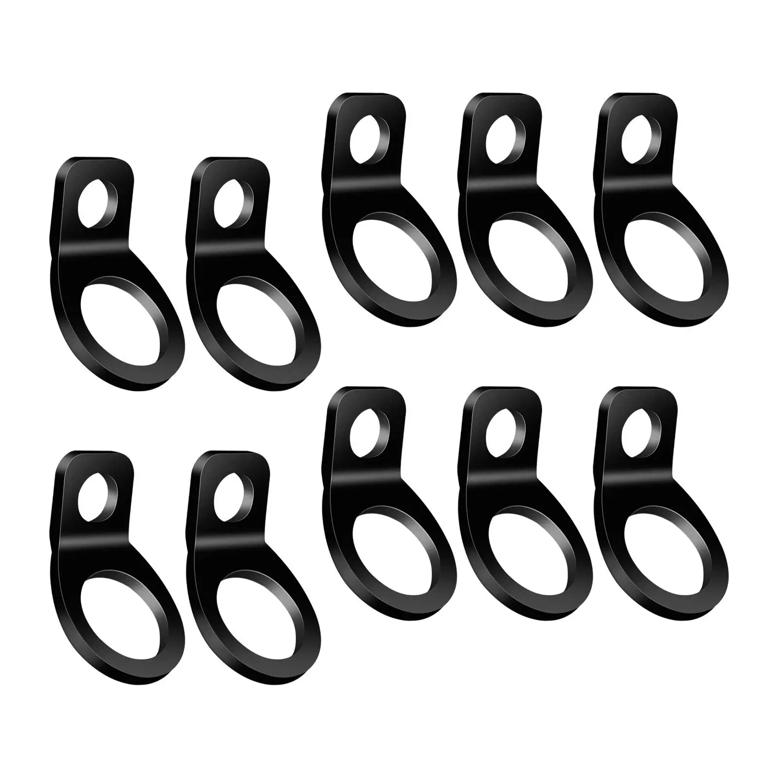 10 Pieces Generic O Ring Car Tie Down Anchor Hooks Waterproof Sturdy Lashing Rings for Campers Trucks Pickups ATV Trailers