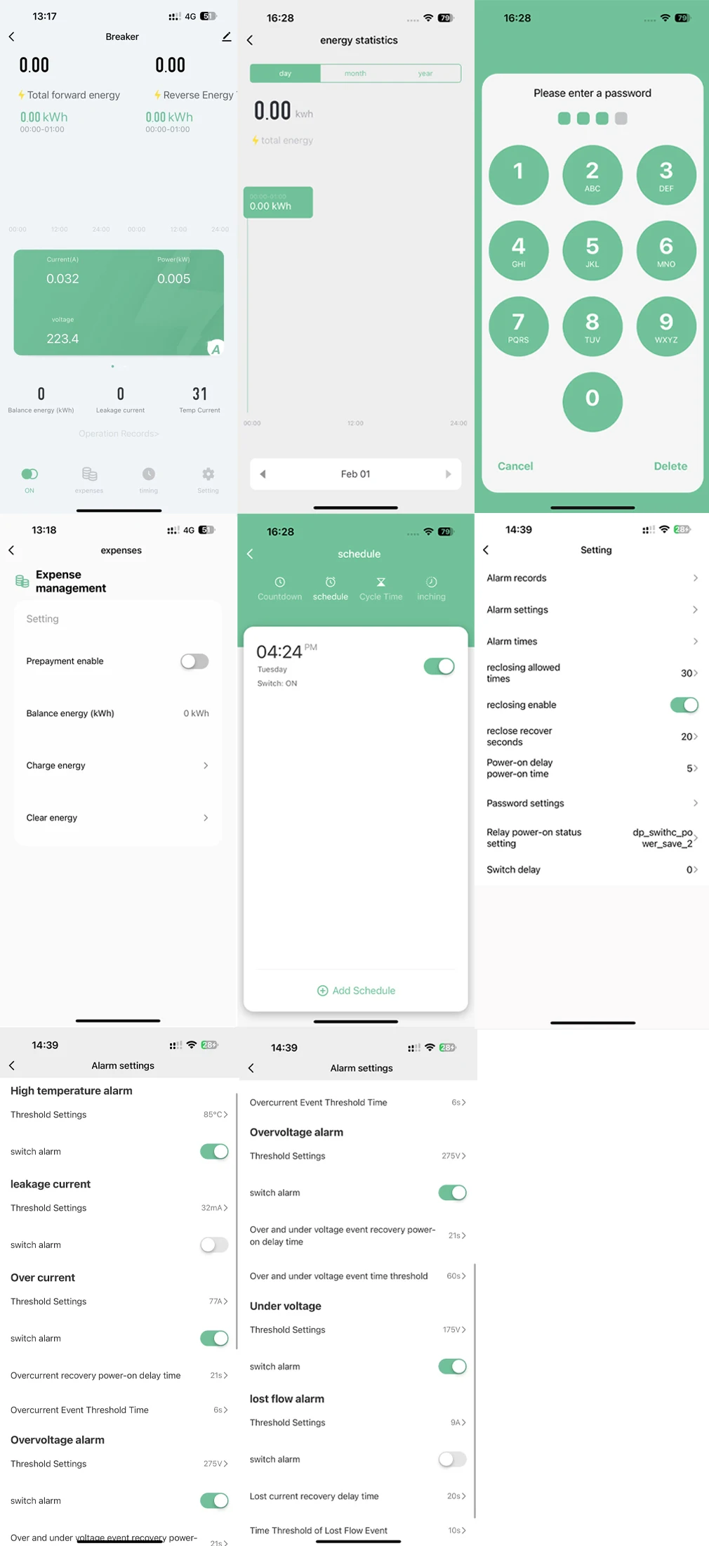 Imagem -06 - Tuya Wifi Inteligente Bidirecional Energia Kwh Medidor Vazamento sobre sob Tensão Protetor Relé Interruptor Limite de Corrente 2p 100a