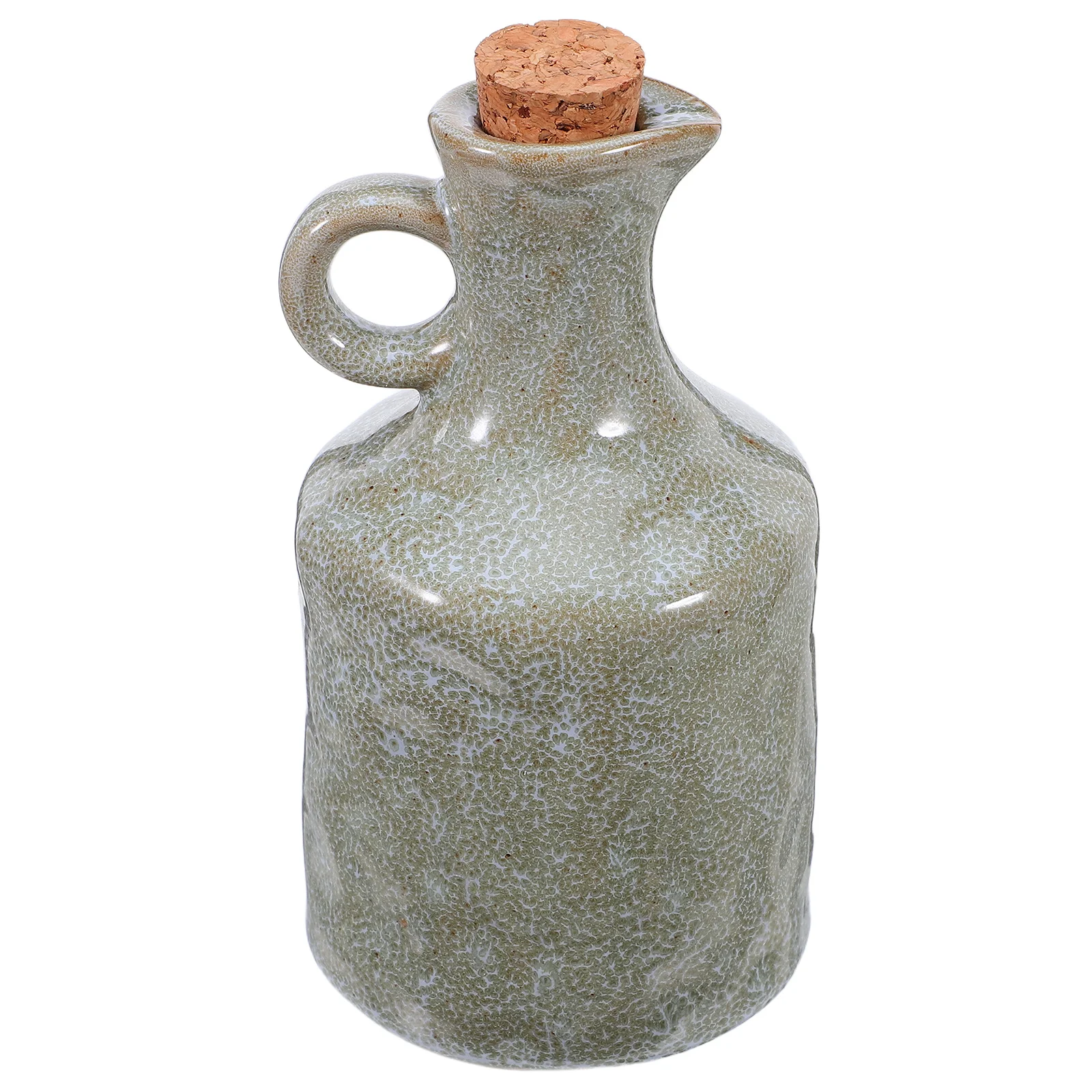 

400Ml Ceramic Oil Bottle Leakproof Soy Sauce Vinegar Dispenser Japanese Style Kitchen Condiment Jar - Ceramic Olive Oil Jug