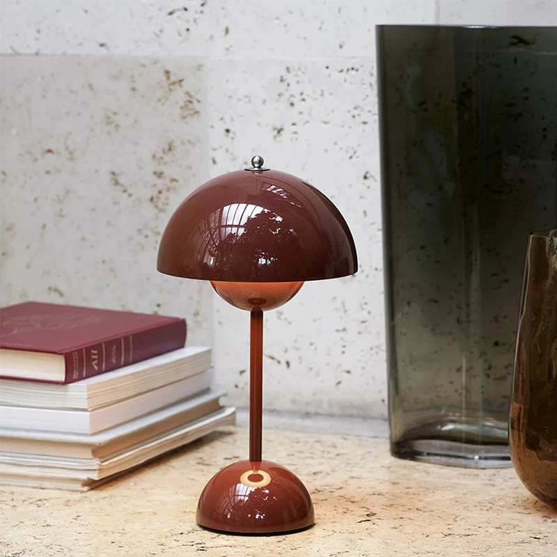 

Danish table light study bedroom table lamp bedside eye protection desk lamp Nordic living room flower bud led mood light