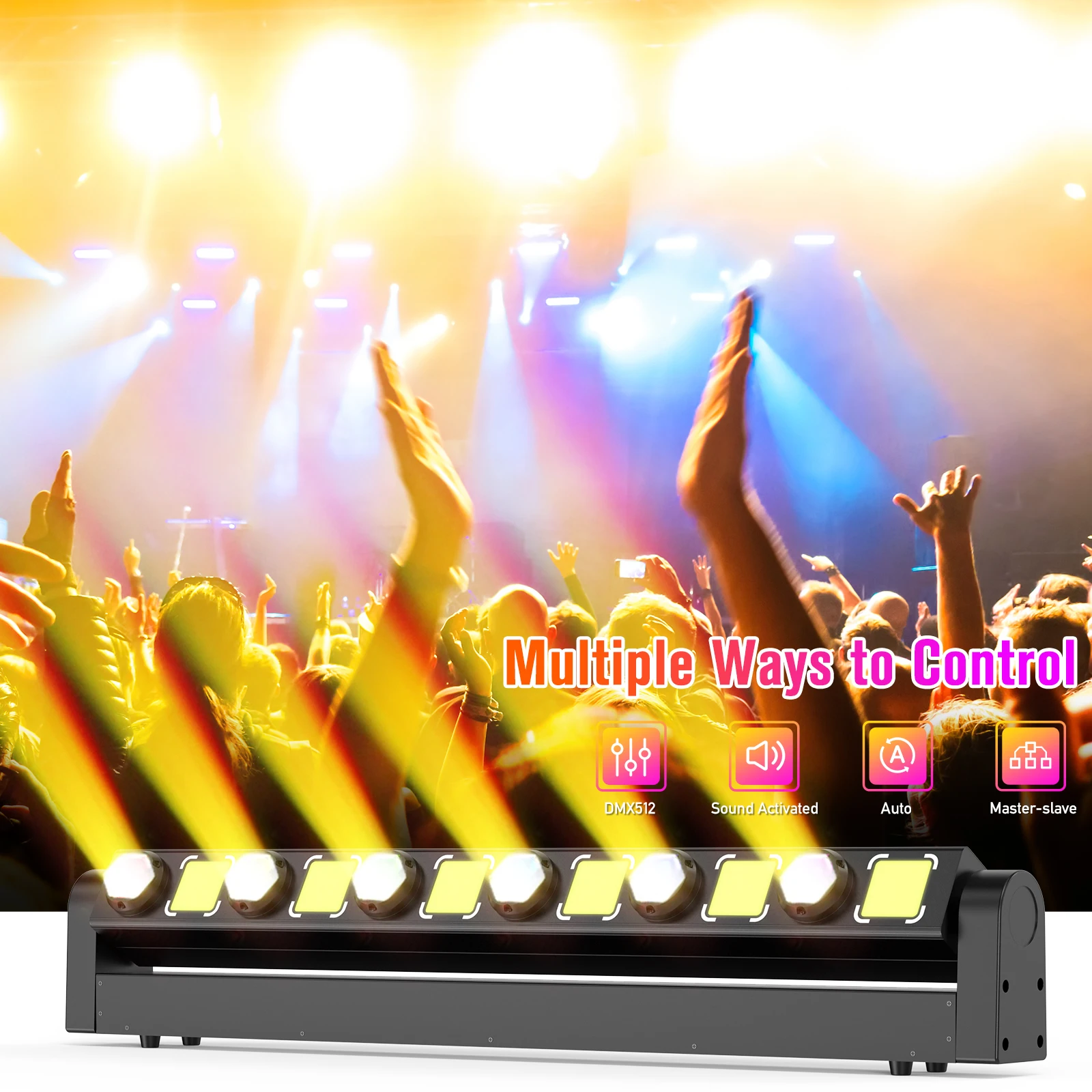 Imagem -03 - Yiflamefly-led Wall Washer Light dj Stage Lights para Hotel Building Disco ao ar Livre Birthday Party Lighting Effect 120w 6x10w 4in 1