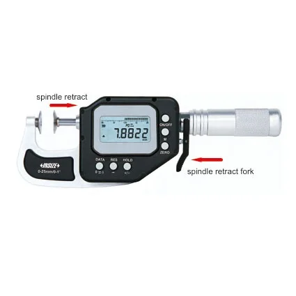 

Insize 3353-25WL Measuring Range 0-25mm Graduation 0.0002mm/0.00001" HIGH PRECISION DIGITAL DISK MICROMETERS/SNAP GAGE