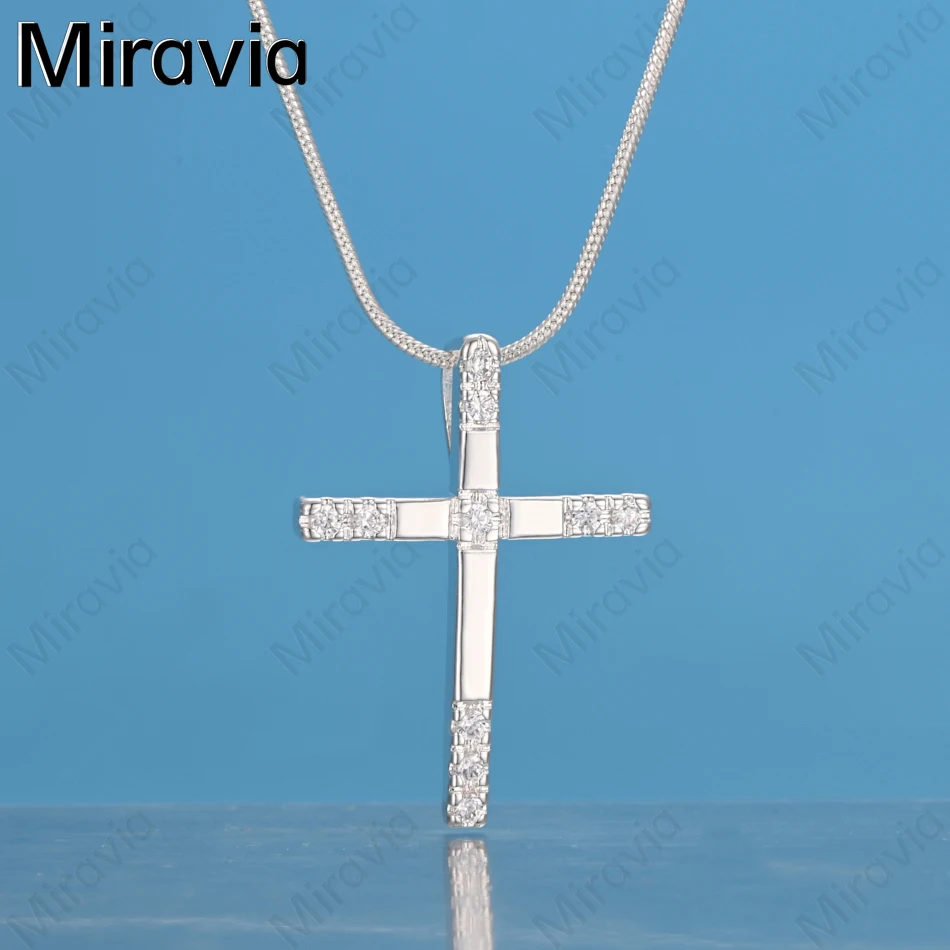 

Miravia 925 Sterling Silver Cross Pendant Necklace - A Unique And Versatile Gift For Women, Perfect For Any Occasion.