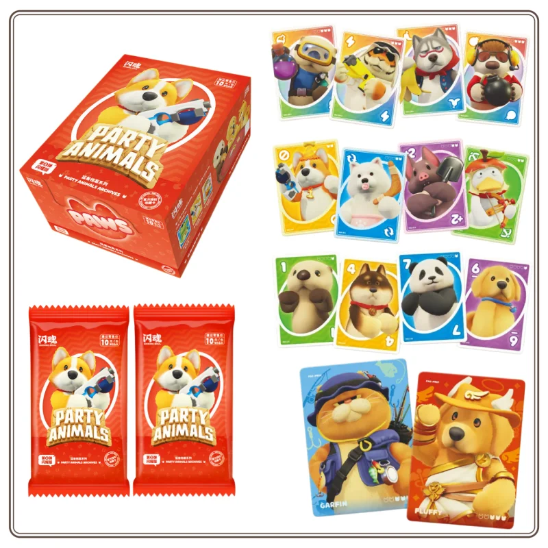 spot-shiningsoul-party-animals-beast-archive-series-collection-card 2nd-flash-edition collection-card-game-peripherals