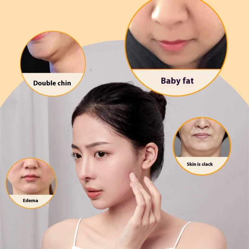 อุปกรณ์บํารุงผิวหน้า EMS - เครื่องนวดยกกระชับรูปร่าง V มาส์กหน้าต่อต้านริ้วรอยสําหรับการดูแลผิวกระชับใช้ในบ้าน