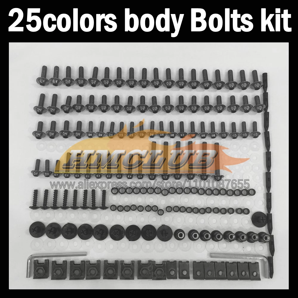 268ps Full Screws Kit Body bolt For KAWASAKI NINJA ZX900 ZX9R ZX 9R 9 R 900CC 900 ZX-9R 02 03 2002 2003 Fairing bolts screw NutS