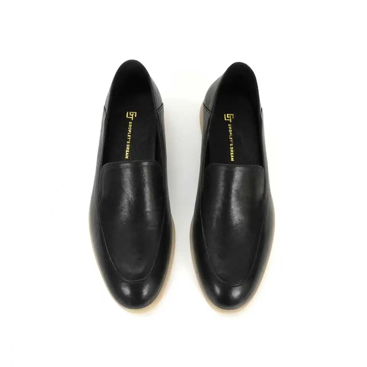 Top-grain cow leather  Non-Slip, Soft Slip-On Shoes for Work, Travel, and Daily Walking School and Everyday Outings BF0504