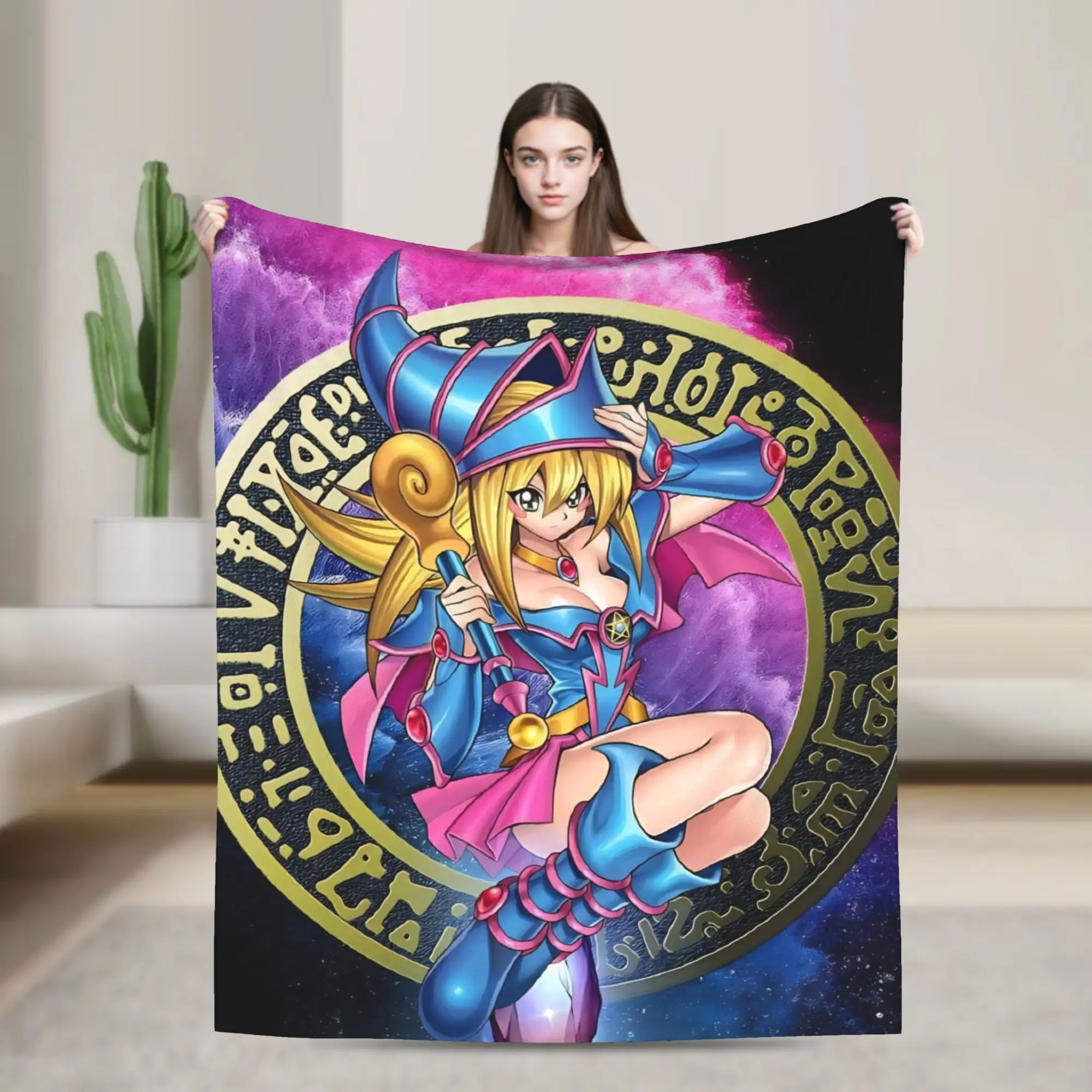 Conforto Yu-Gi-Oh Anime Cobertor Acessórios Cama Lanceiras Decorativas E Cobertores Veludo Macio para Carro