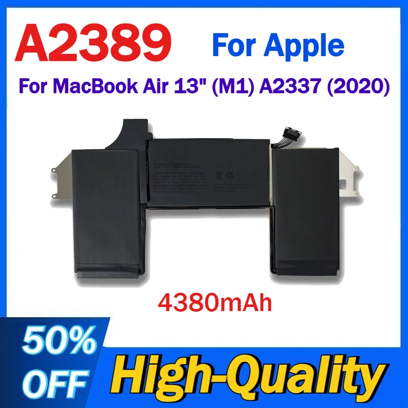 

A2389 Аккумулятор для ноутбука 4380 мАч для Apple MacBook Air 13 дюймов (M1) A2337 (2020)