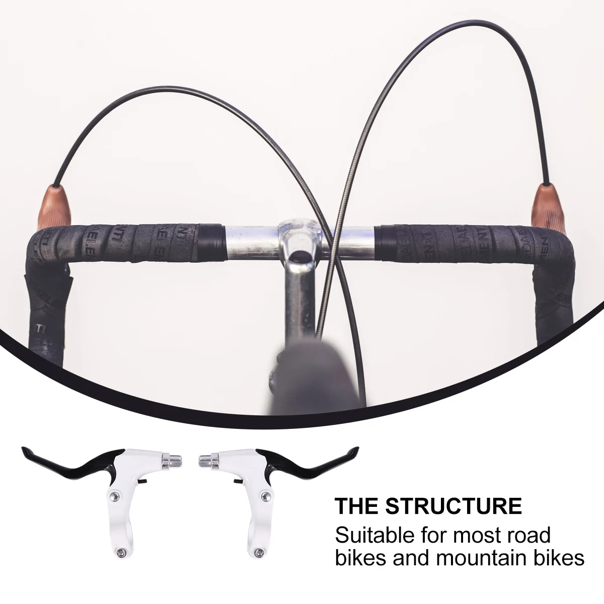 

1 Pair Universal Alloy Bike Brake Handlebar Lightweight Durable Replacement For Mountain Road Bikes Cycling Parts Outdoor
