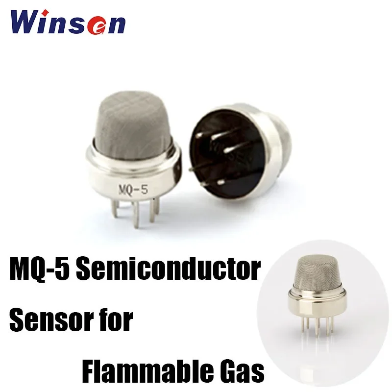 

10pcs MQ-5 Semiconductor Sensor for Flammable Gas High Sensitivity Wide Range Long Lifespan LPG CH4 Gas Sensor