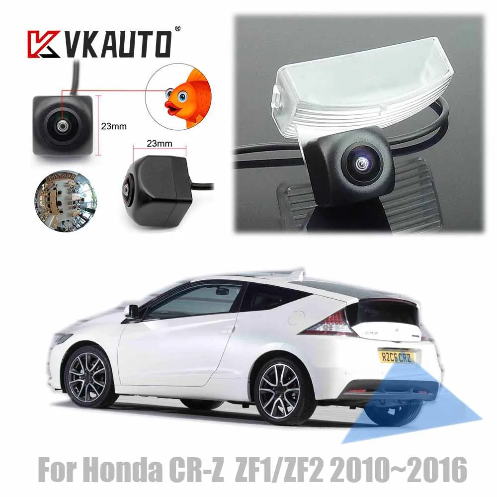 

VKAUTO Fish Eye Rear View Camera For Honda CR-Z CRZ ZF1 ZF2 2010~2016 CCD Night Vision HD Backup Reverse Parking Camera