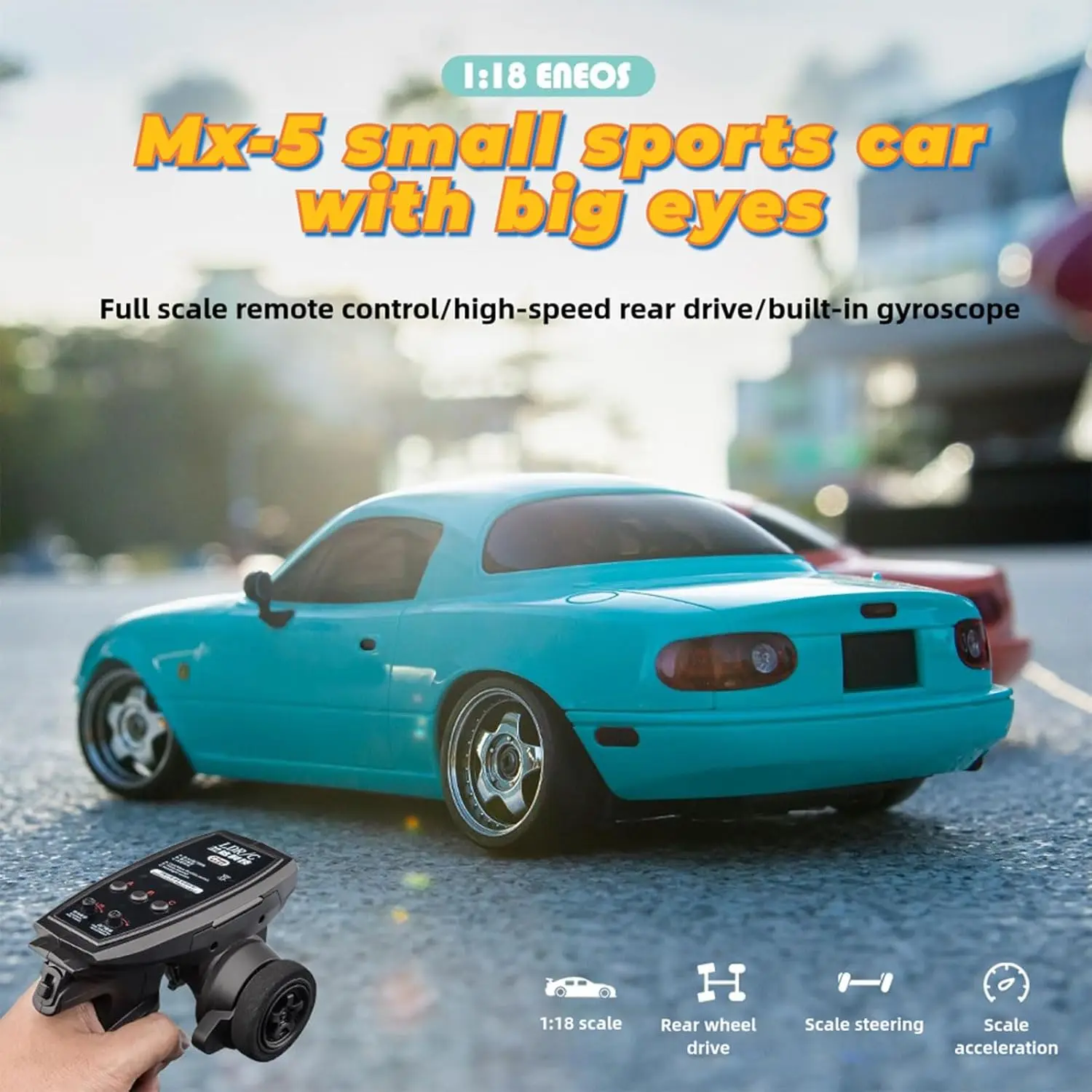 

LDRC 1/18 RC Drift Car LD1804 Mazda MX5 2,4 ГГц ESP Gyro Светодиодные фонари Полномасштабные радиоуправляемые игрушечные гоночные машинки Отличная детская игрушка в подарок