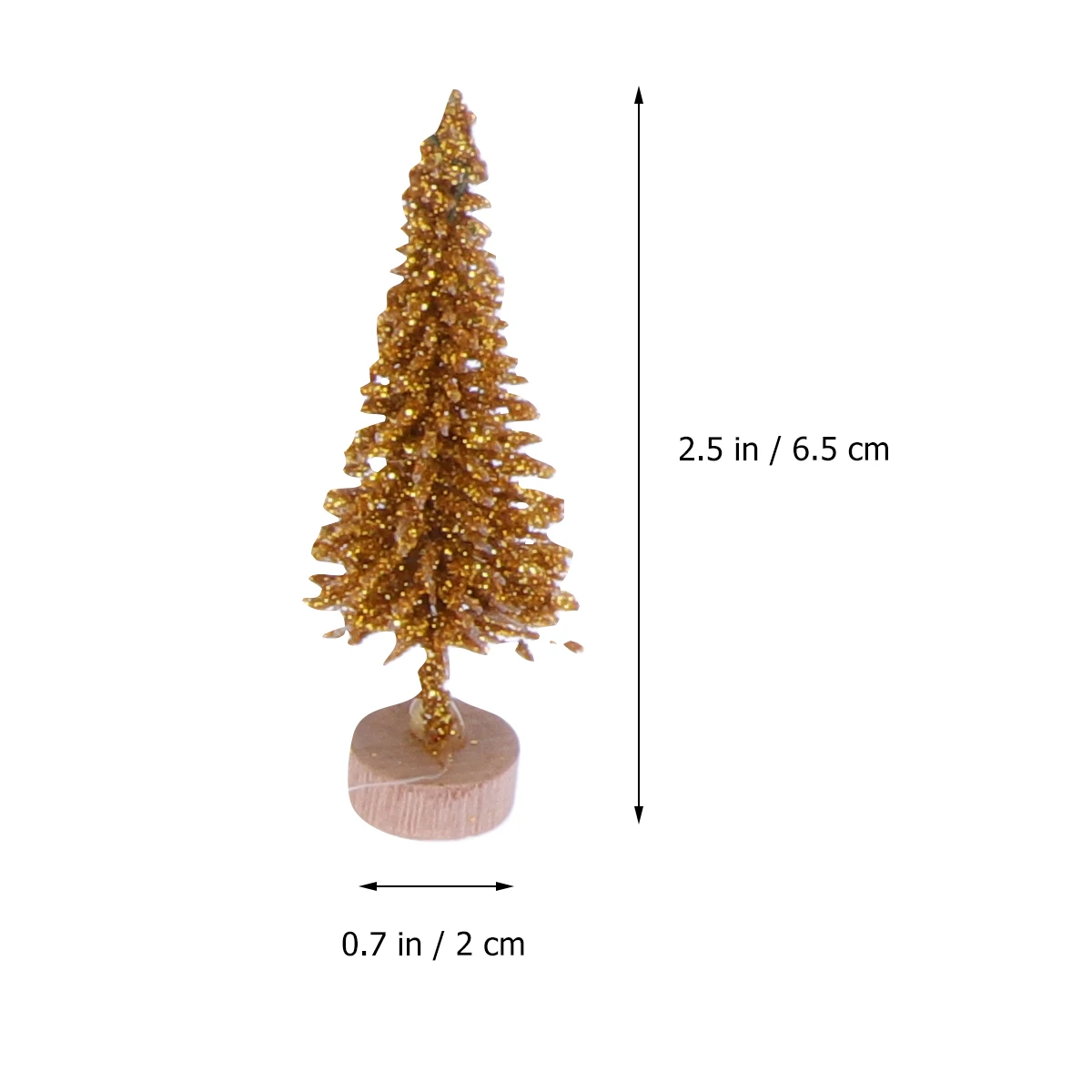 

18 Pcs Christmas Tree Ornaments Mini Pine Little Decor Decorations Outdoor Trees Sisal