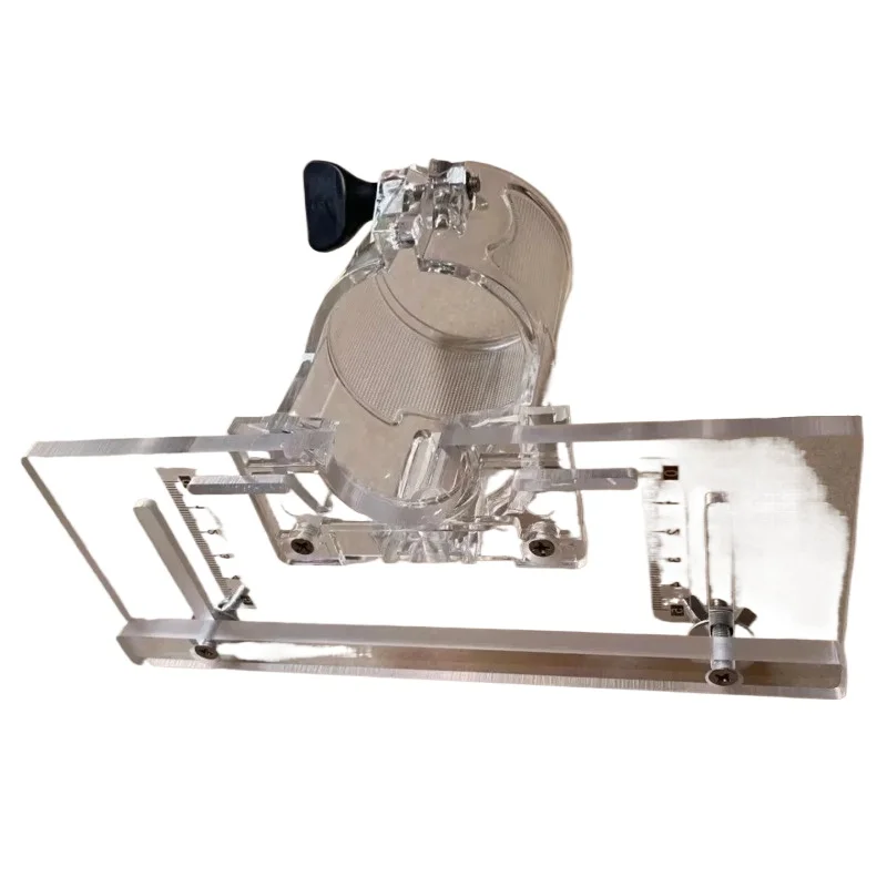 for Trimmer Ruler Mold Transparent Flat Open Lotus Leaf Backer Baseplate Clear View Woodworking Accessories Patented Product
