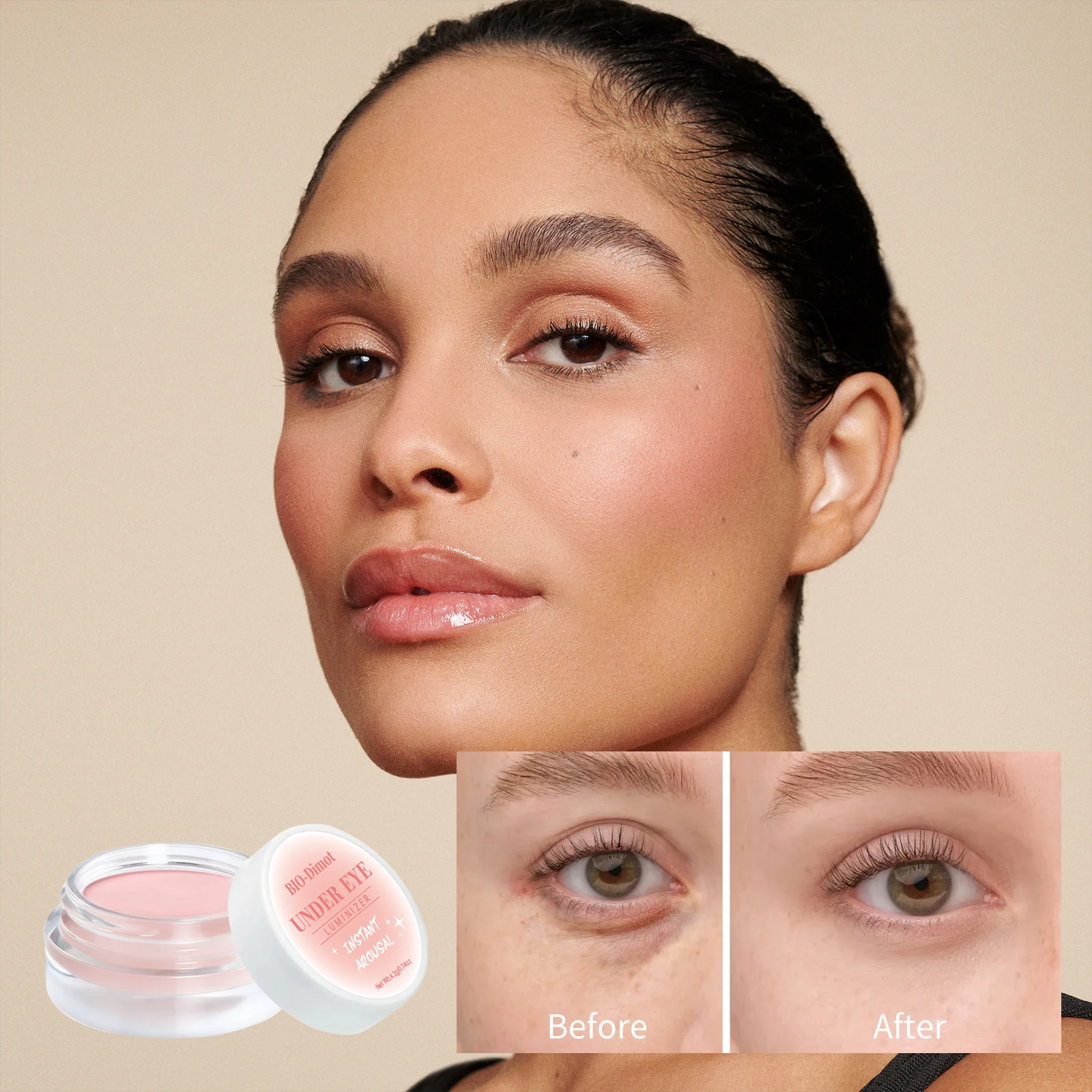 كريم تفتيح تحت العين 4.2 جرام مصحح الدائرة الداكنة مكياج خافي عيوب البشرة لمكياج منطقة العين