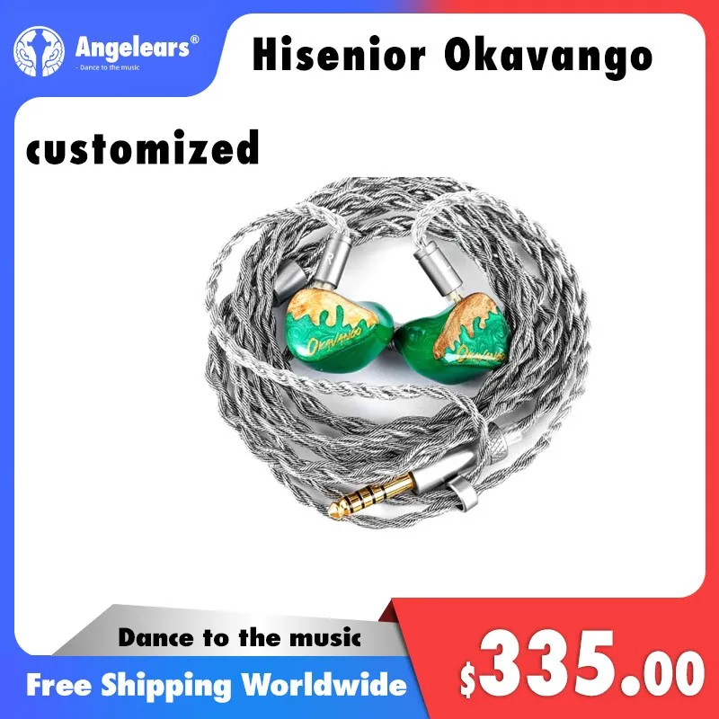 

Hisenior Okavango In-ear Monitor Earphone Hybrid 7-Drivers(Universal) Wired Earbuds Headphone 7hz seeaudio customized