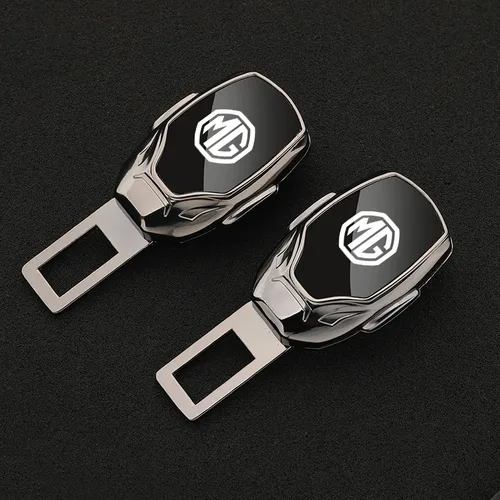 Imagen 2 del producto Clip Extensor de Cinturón de Seguridad de Coche de Carbono con Hebilla de Bloqueo para MG ZS HS GT HECTOR MG3 MG5 MG6 MG7 Accesorios para Automóvil