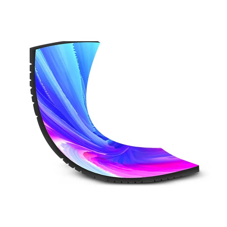 LED  Indoor  Screen P1.8 SMD Whole Sale Supermarket Full Color RGB Hanging Soft Curved Circular  Displays Flexible  Modules