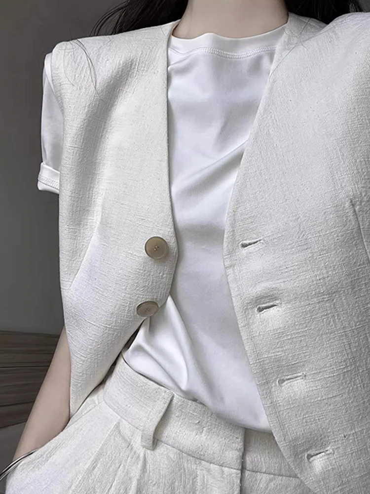 Faionable tapis Svel gilet trajet Anti-âge minceur simple bouton gilet Ele haut femme grande taille Faion