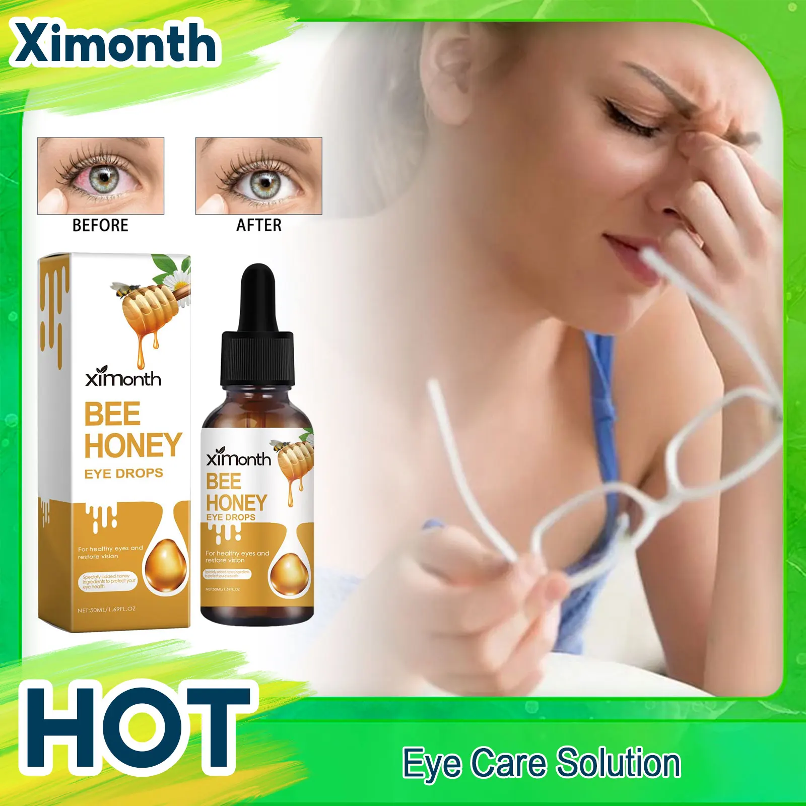 Eyesight Drops Treatment Eye Itching Dryness Redness Blurred Vision Prevent Presbyopia Glaucoma Cataract Protect Eyesight Liquid