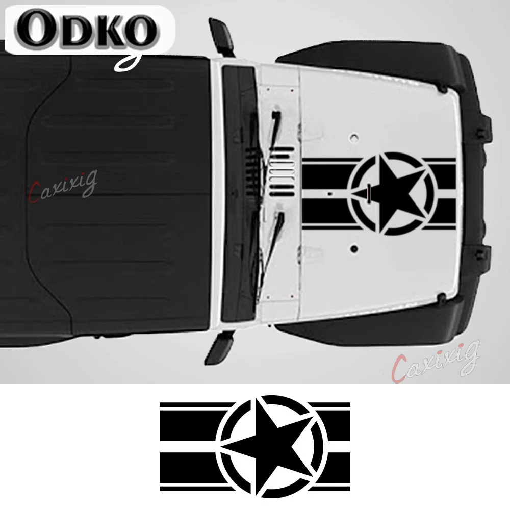 

Car Hood Cover Sticker For Jeep Renegade Patriot Wrangler JK L TJ Trail Hawk Rubicon Tuning Accessories DIY Vinyl Decals