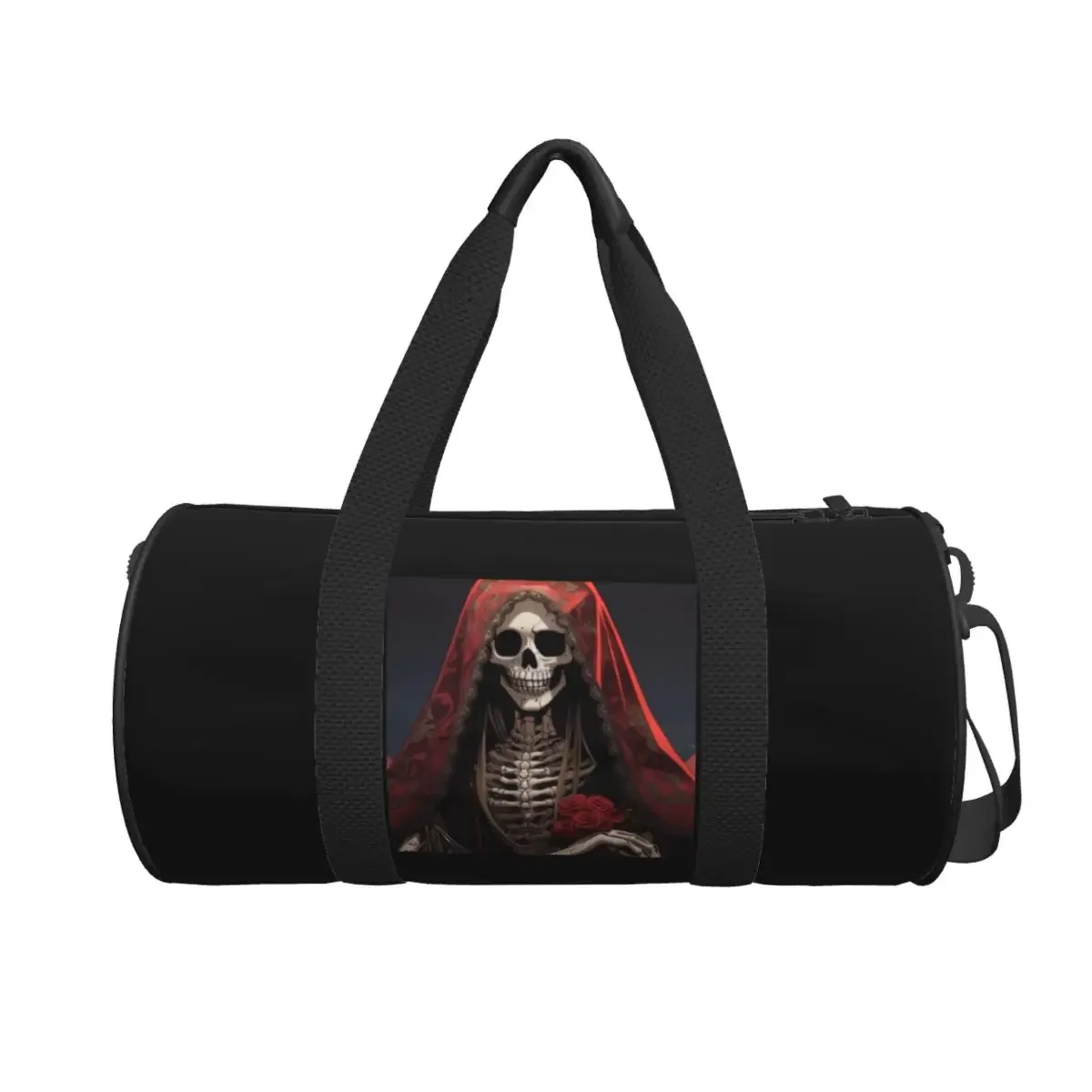 

Santa Muerte Saint Death Goth Mexican Muertos Skull (18) Large Duffle Gym Bag Waterproof Duffle Travel Bags Handbags Fitness bag