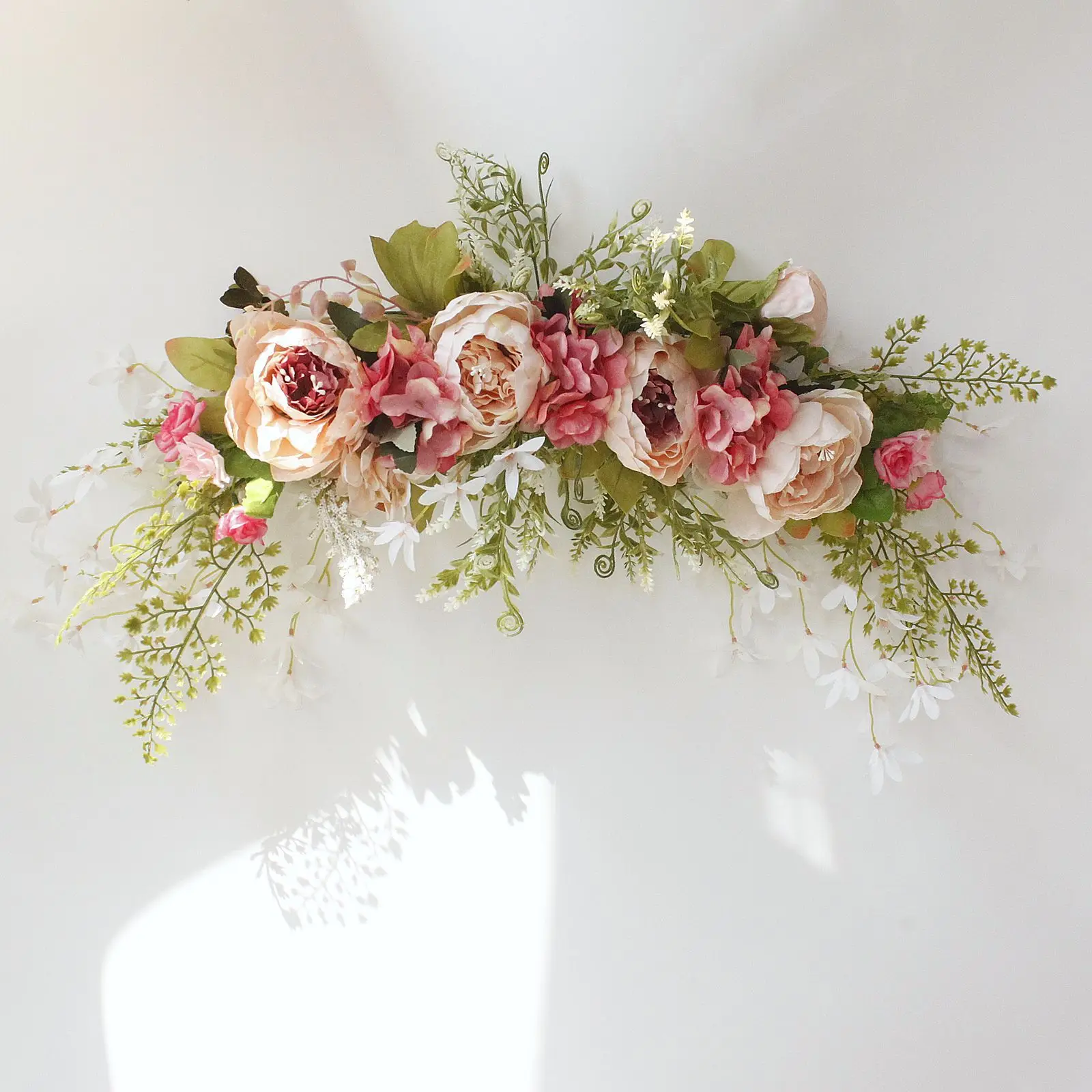 

Simulation of new silk flower peony lintel flower decoration wedding arch wreath western dining table flower art