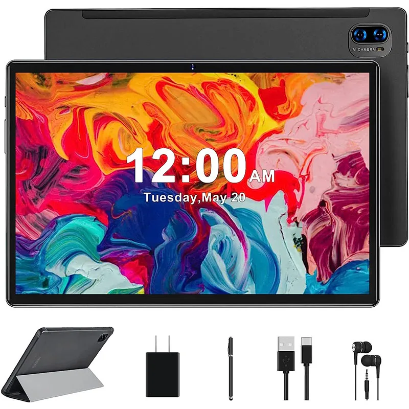 

Global Version Yestel T13 Tablet 10 Inch 5G Octa Core 4+64GB 8000 mAh Tablete PC 120Hz 2.5K LCD Display Tablet Android 11 Gray