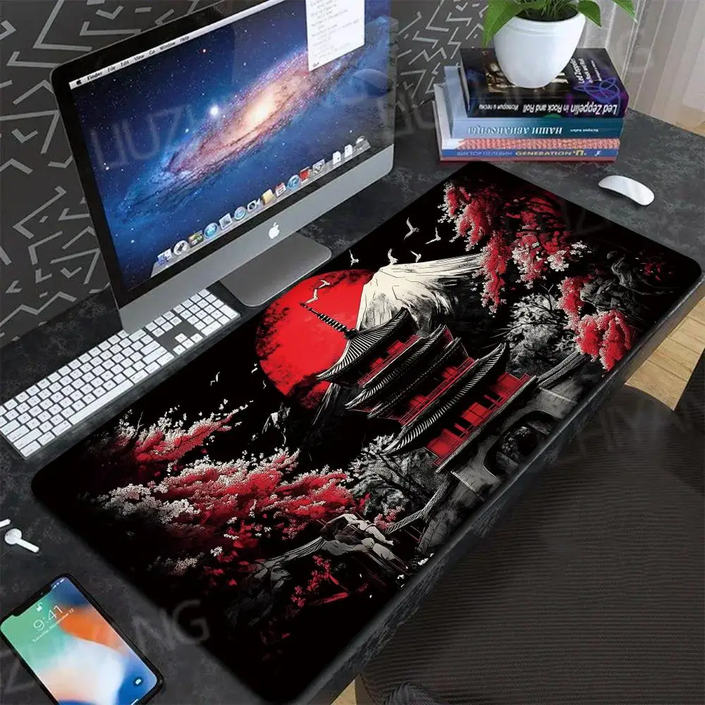 

Japanese scenery Mouse Pad Computer New XXL MousePads Keyboard Mat Gamer Soft Office Carpet Table Mats Desktop Long Mouse Pad