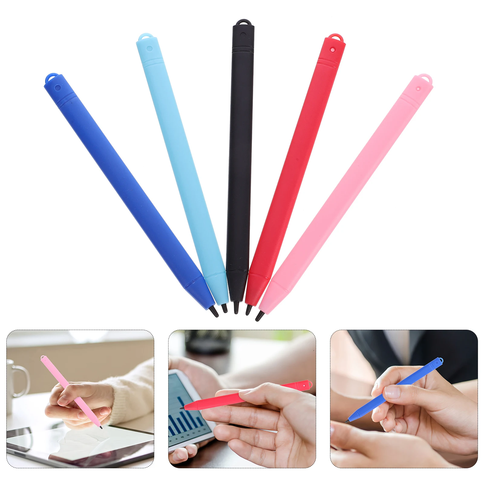 

5 Pcs LCD Tablet Pen Stylus for Touch Screens Drawing Electronic Painting Board Conductive Rubber