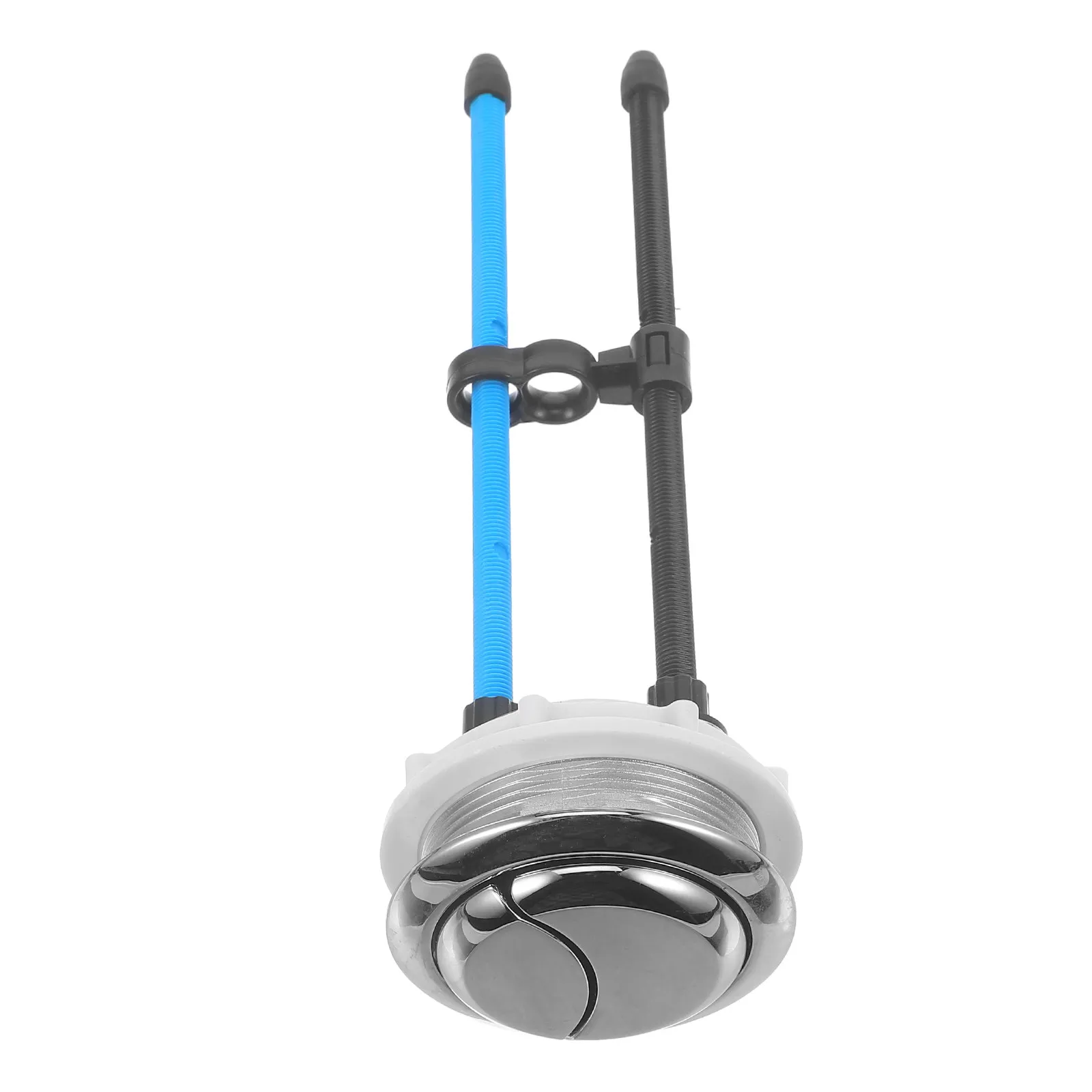 

1Pcs Dual Flush Toilet Water Tank Button with Rod High Quality ABS Stainless Steel Round Double Button for Toilet Tank Accessory