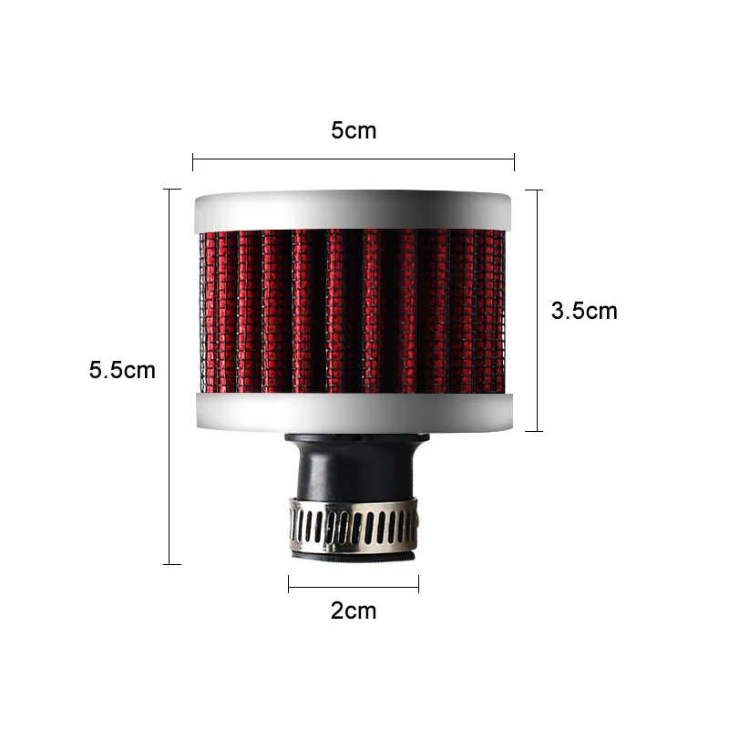 Newest Car Air Filter 12mm for Motorcycle Cold Air Intake High Flow Crankcase Vent Cover Mini Breather Filters Universal