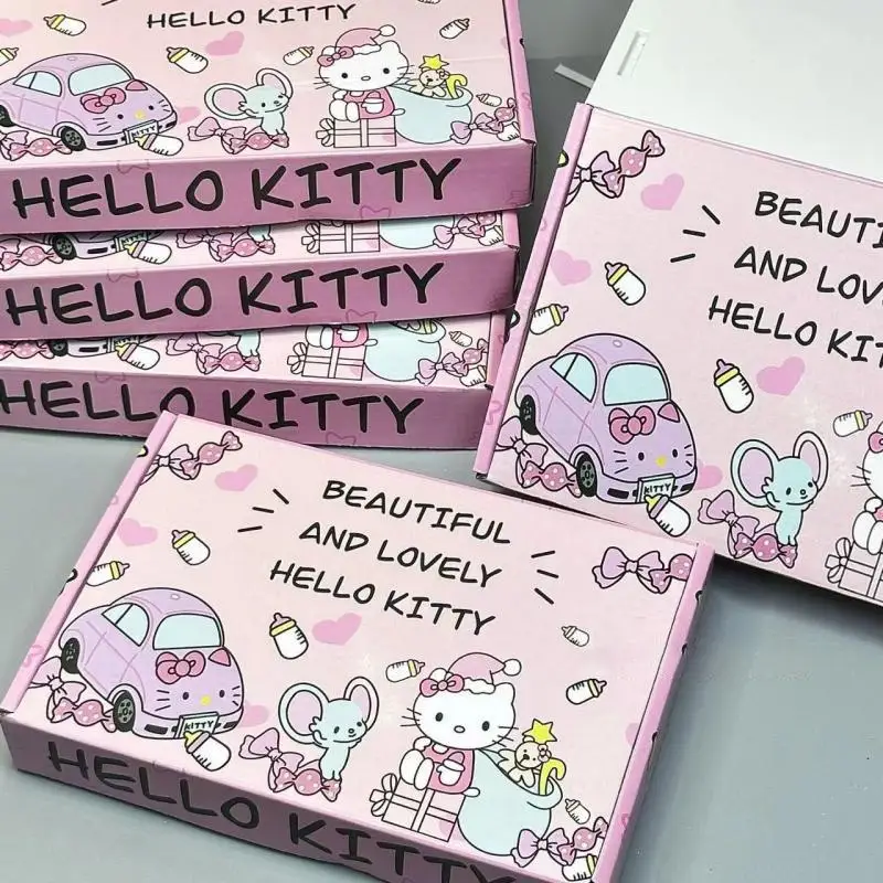 2024 Kawaii Cute Sanrio Hellokitty Aircraft Box Gift Box Packing Box Exquisite Cartoon Packaging Box Ins Cute Girl Birthday Gift