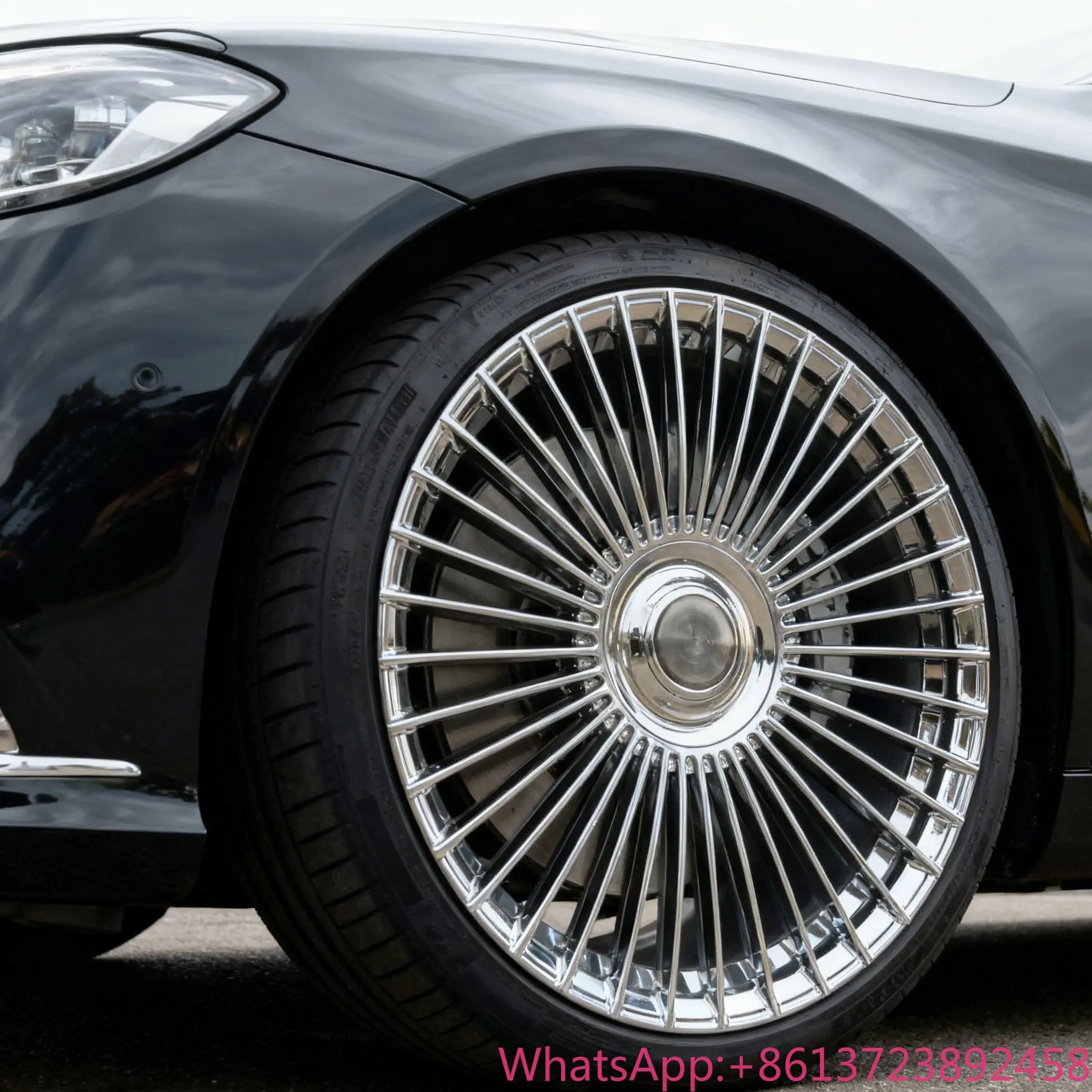 Bku Forged 5x112 Wheels for Mercedes S Class Maybach W222 W223 S550 S600 19 20 21 22 Inch Rims Monoblock Full Polish Alloy Wheel