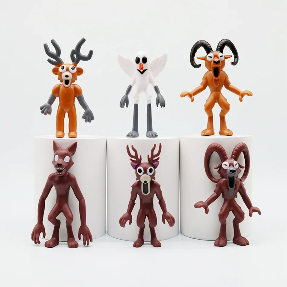 18個/セット 森の99夜 フィギュアセット プラスチック製おもちゃギフト フクロウ ヤギ オオカミ 鹿 - 森の動物と自然をテーマにしたコレクタブル