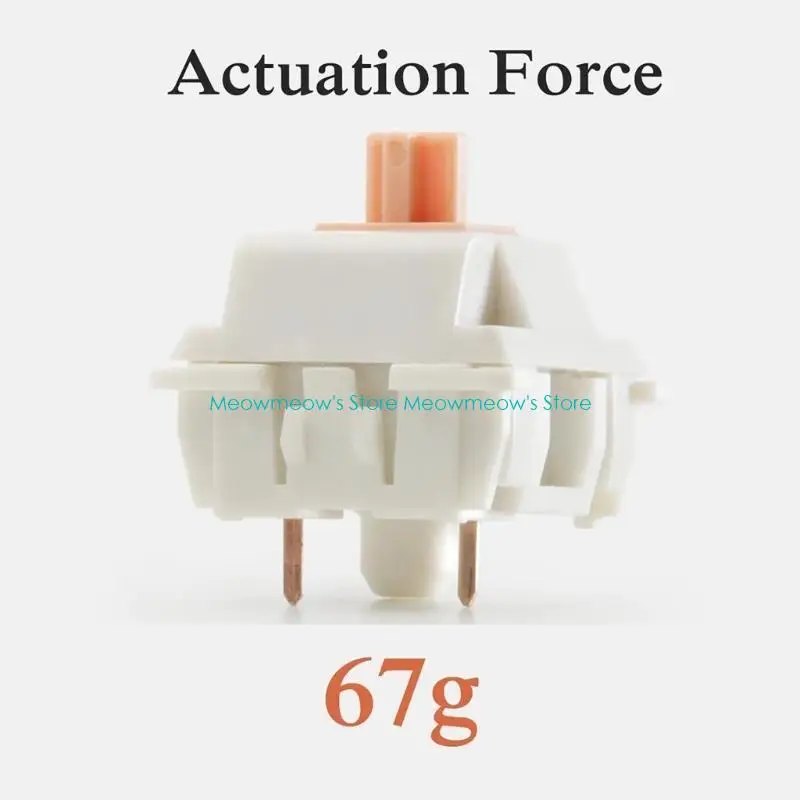 W91Aアップグレードされたメカニカルキーボード触覚スイッチ70Mクリックポンステムホワイトパンダ線形スイッチ3pins 10pcs