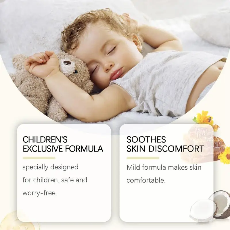 Loción corporal para niños, loción calmante para dormir, crema hidratante para el cuidado del bebé, crema calmante Natural para niños y bebés