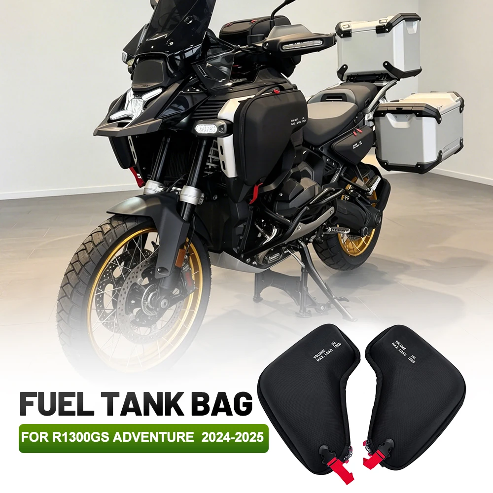 Motorcycle side rack bag, storage bag, waterproof bag, frame bag for BMW R1300GS Adventure R1300 GS ADV 2024 2025, black.