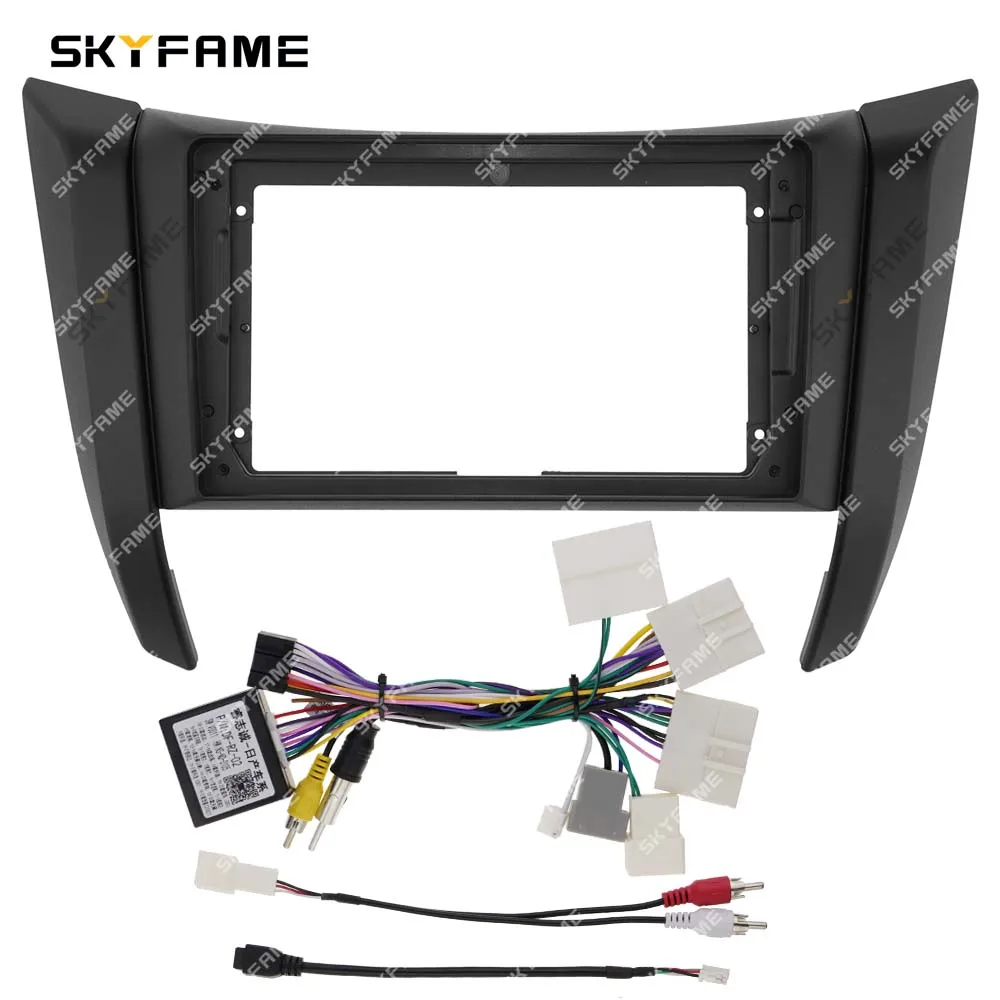 SKYFAME Car Frame Fascia Adapter Canbus Box Decoder Android Radio Dash Fitting Panel Kit For Nissan Navara Terra NP300