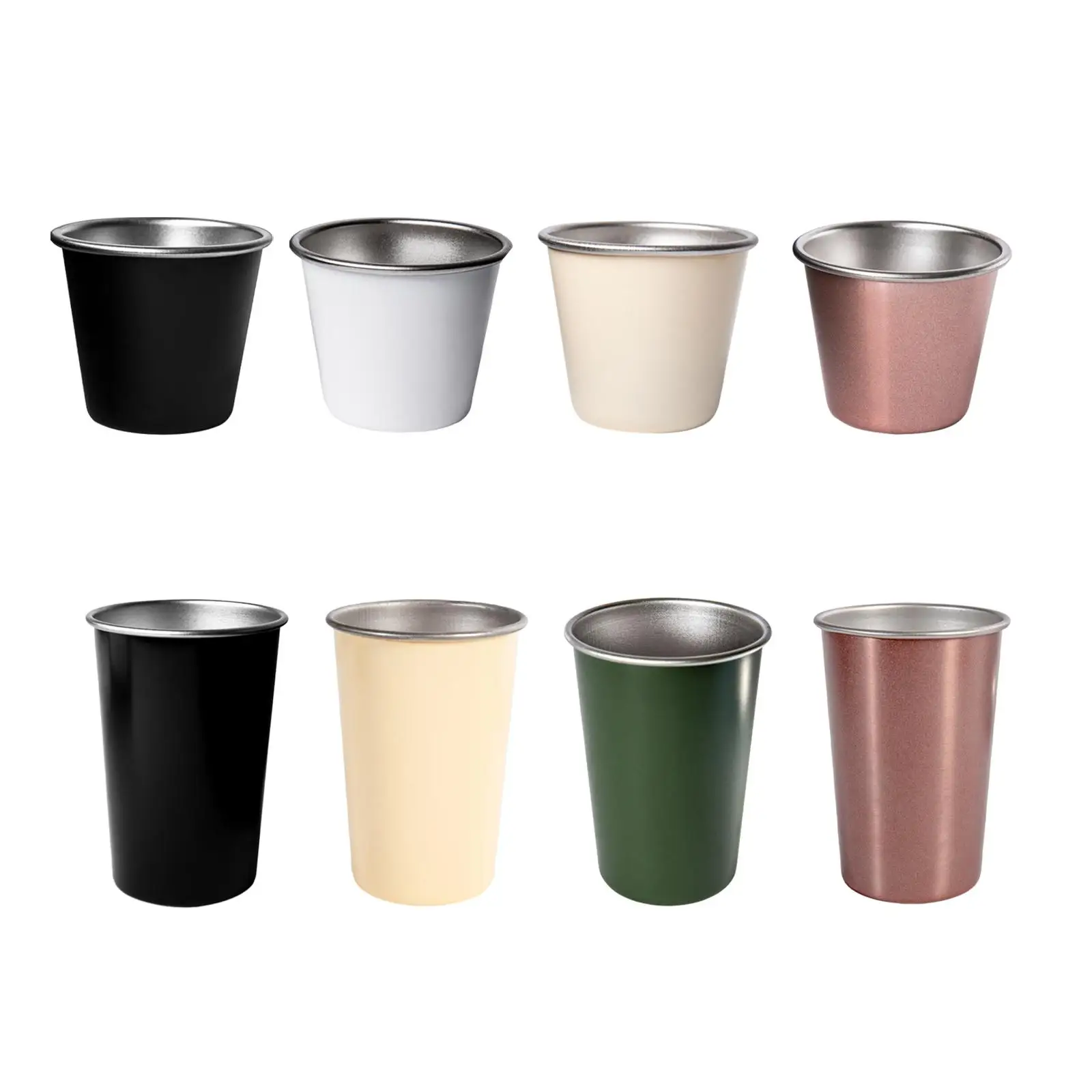 Stainless Steel Cup Stackable Shatterproof Pint Cup Tumbler for Hiking Party