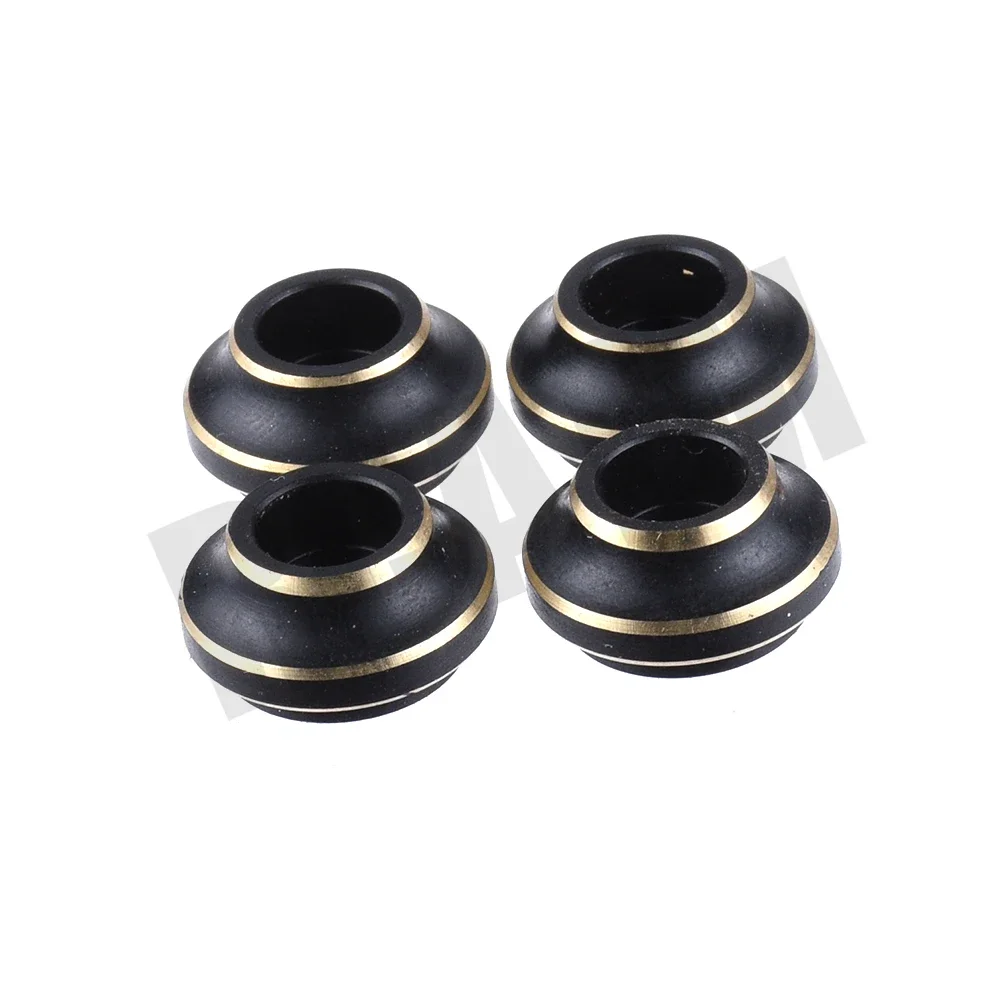 4pcs Brass Shock Spring Under Cap Support For 1/10 RC Crawler Car Traxxas TRX4 Defender Bronco