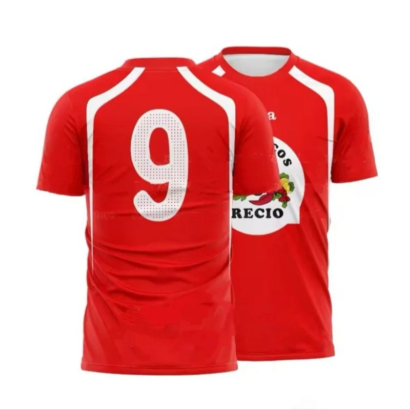 RECIO Shrimp 3D-Druck Sport Schnelltrocknendes, atmungsaktives Herren-T-Shirt Outdoor Street Football Jersey Eltern-Kind-Kurzarm-Top Sommer – Detail 7