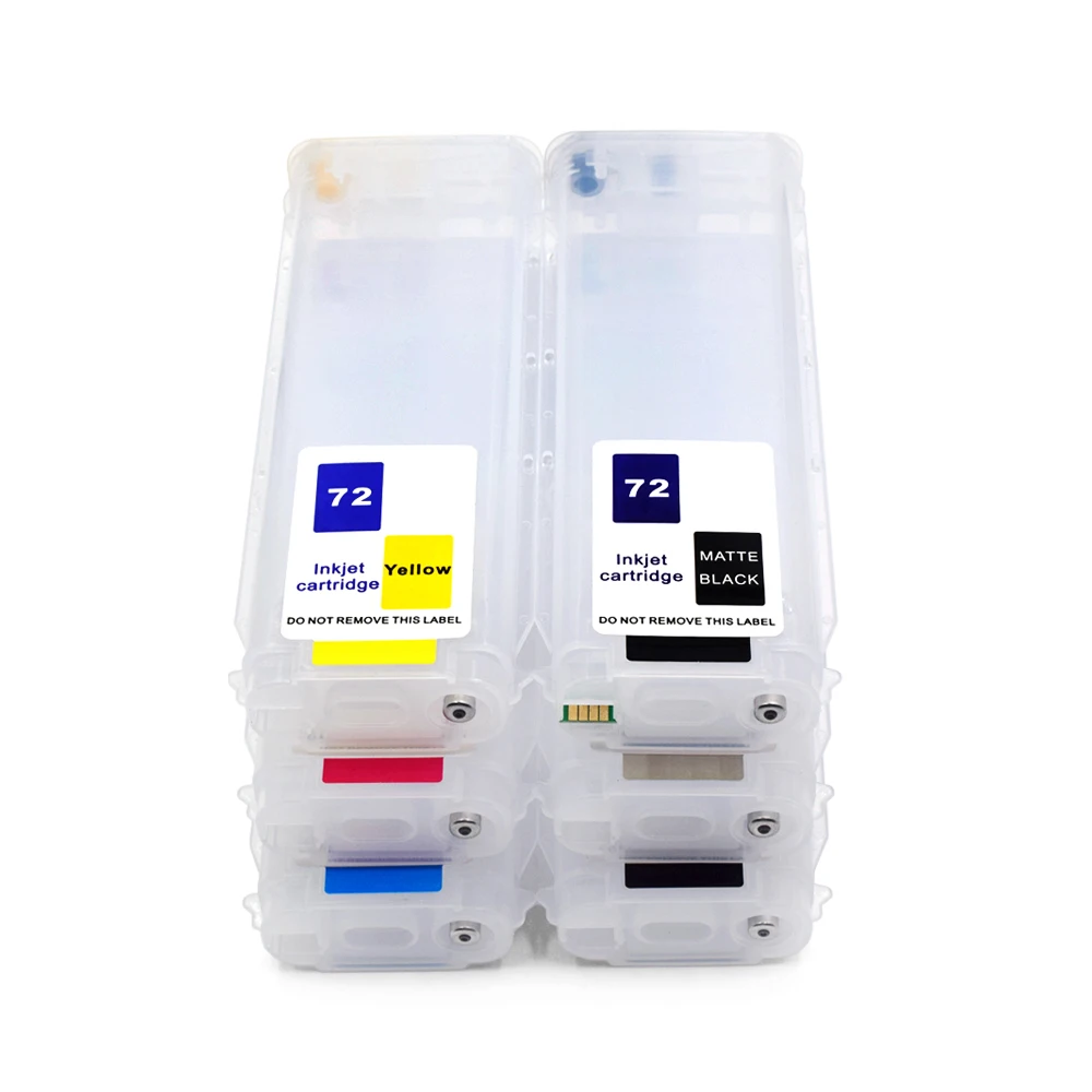 280ML Refill Ink Cartridge With Auto Reset Chip For HP HP72 72 Designjet T610 T620 T770 T790 T1120 T1200 T1300 T2300 Printers